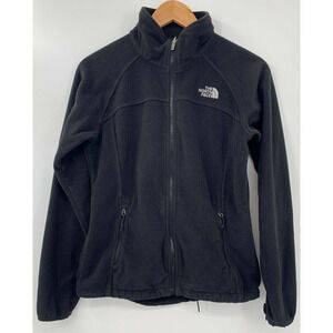 The North Face Windwall Full Zip Up Fleece Jacket Black Women's Small